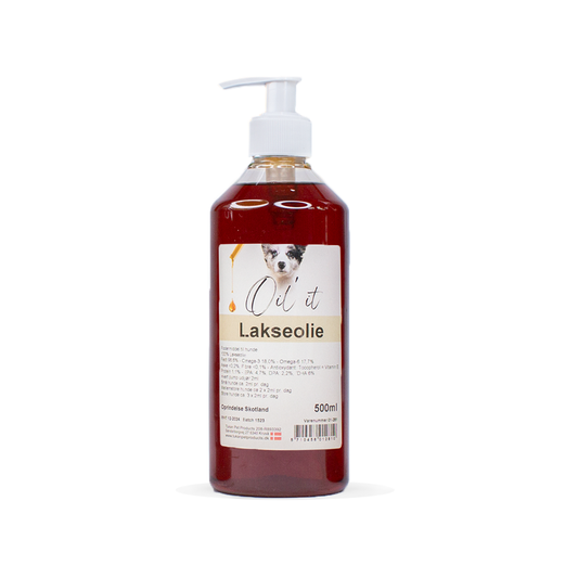 Oil'it Lakseolie 500ml - nikos happy tail