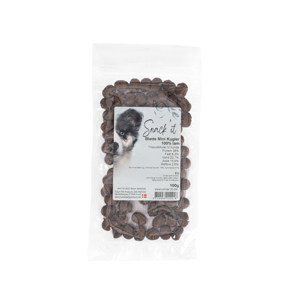 Bløde Mini Kugler 100% Lam - 100g