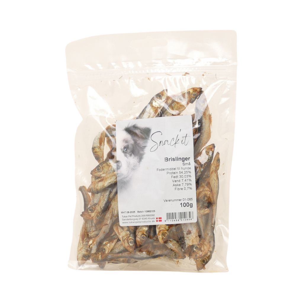 Snack'it Små Brislinger 100g - nikos happy tail
