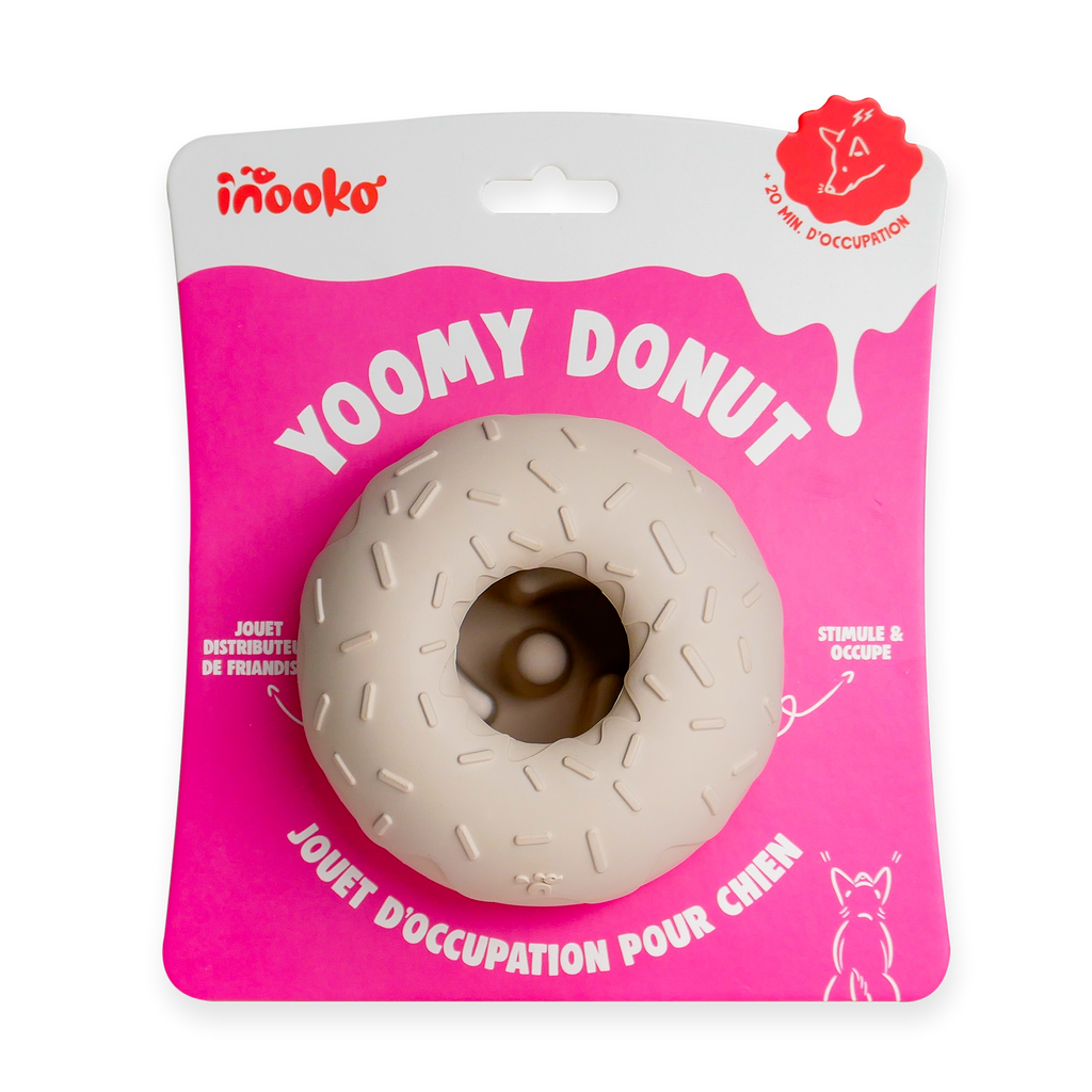 Beskæftigelseslegetøj til hund - Yoomy Donut - Sand