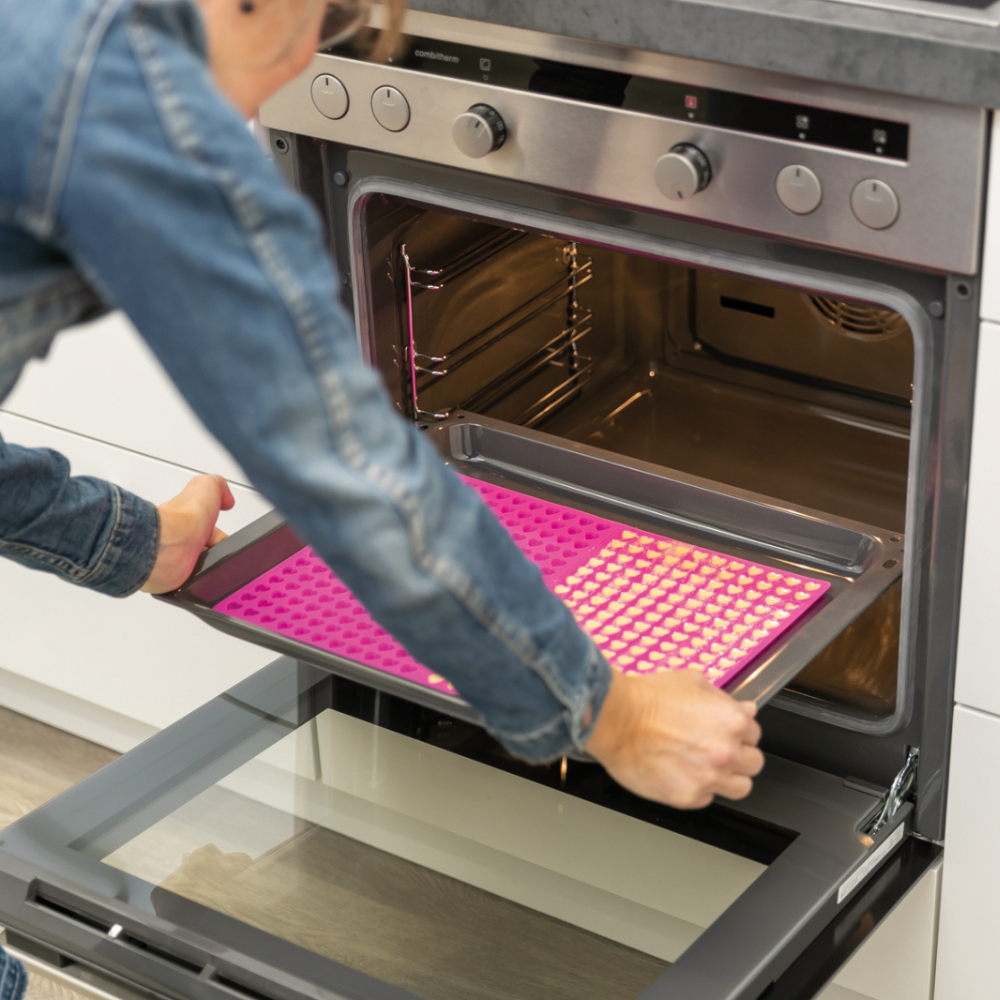 Bagemåtte i silicone Hearts