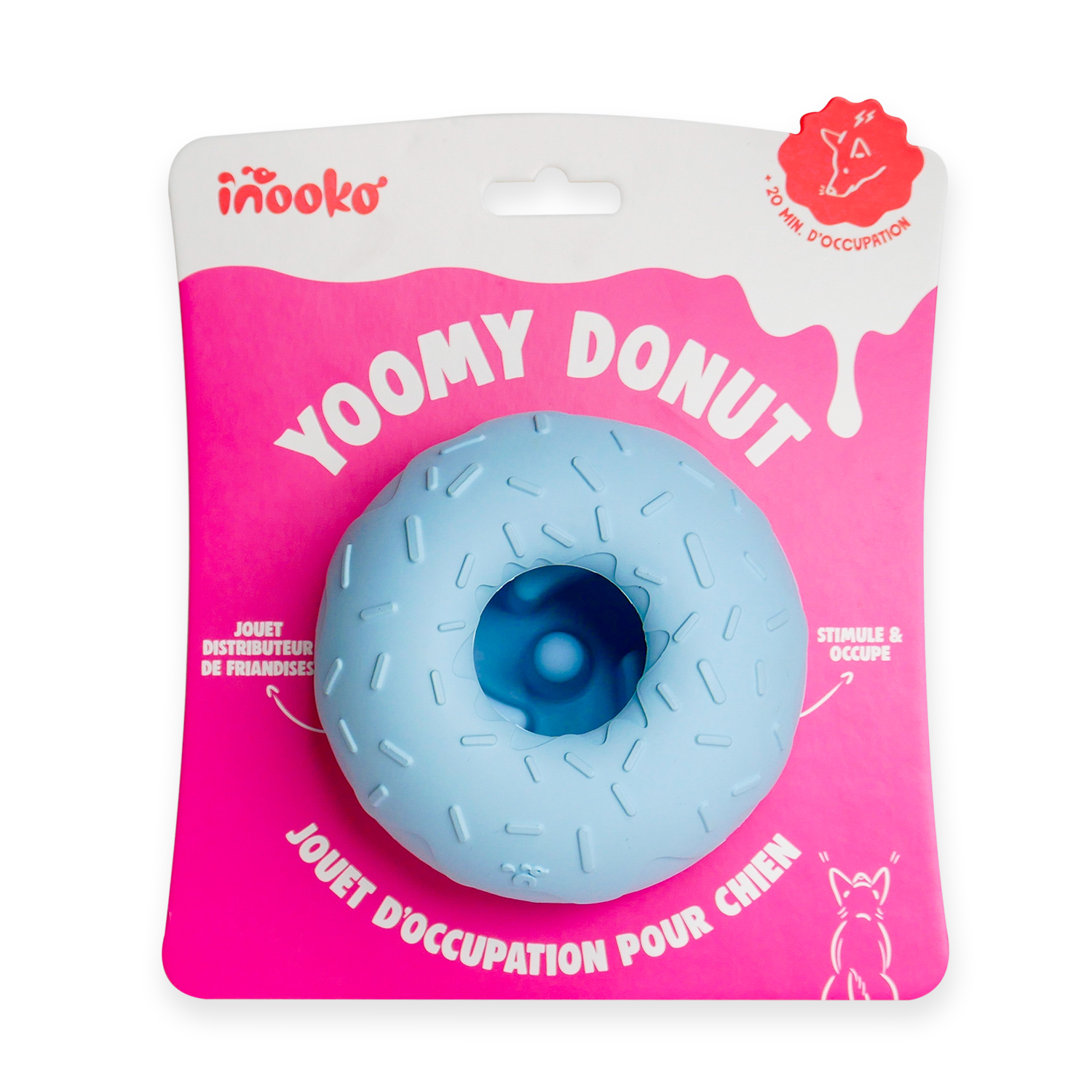 Aktivitetslegetøj til hund - Yoomy Donut - Blå