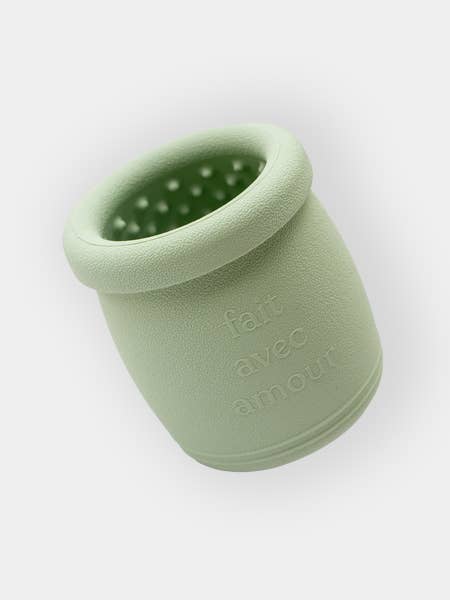 Yoomy Pot - Aktivitetslegetøj til hunde i form af yoghurtbæger - Sage