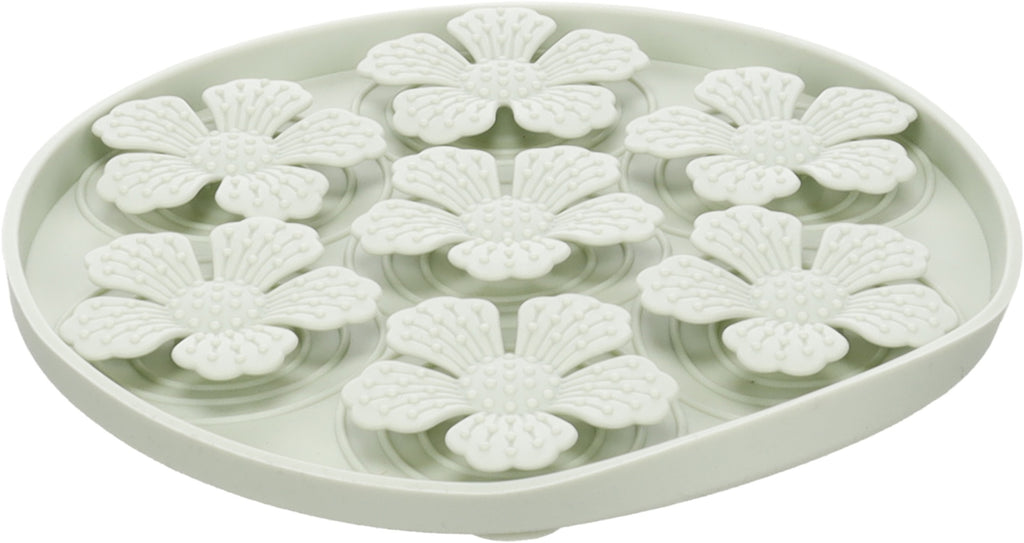 Lick Pad Fleur Light Green Round ø20cm