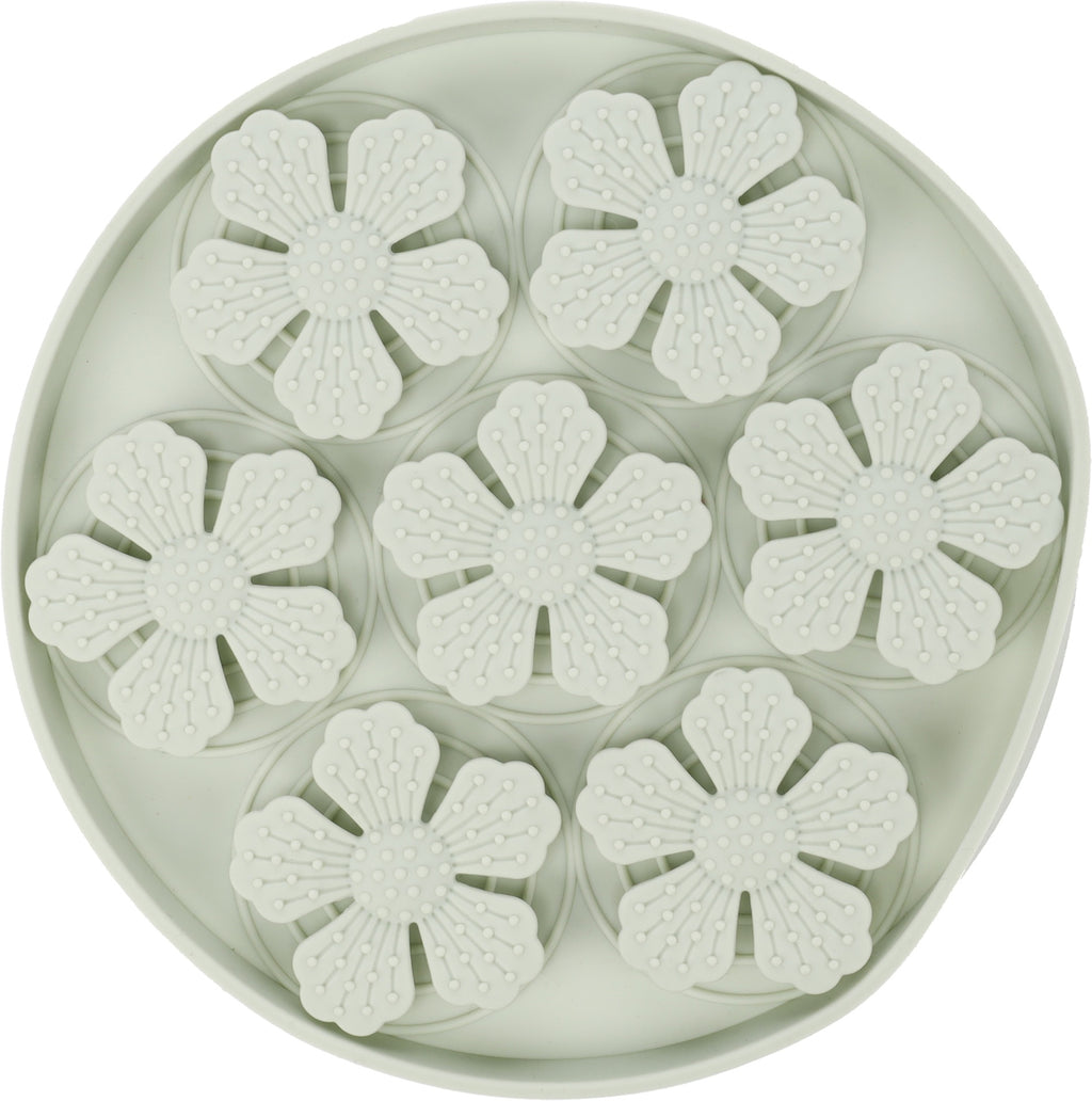 Lick Pad Fleur Light Green Round ø20cm