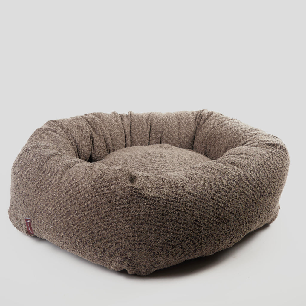 Nora Hundeseng i bouclé Brown