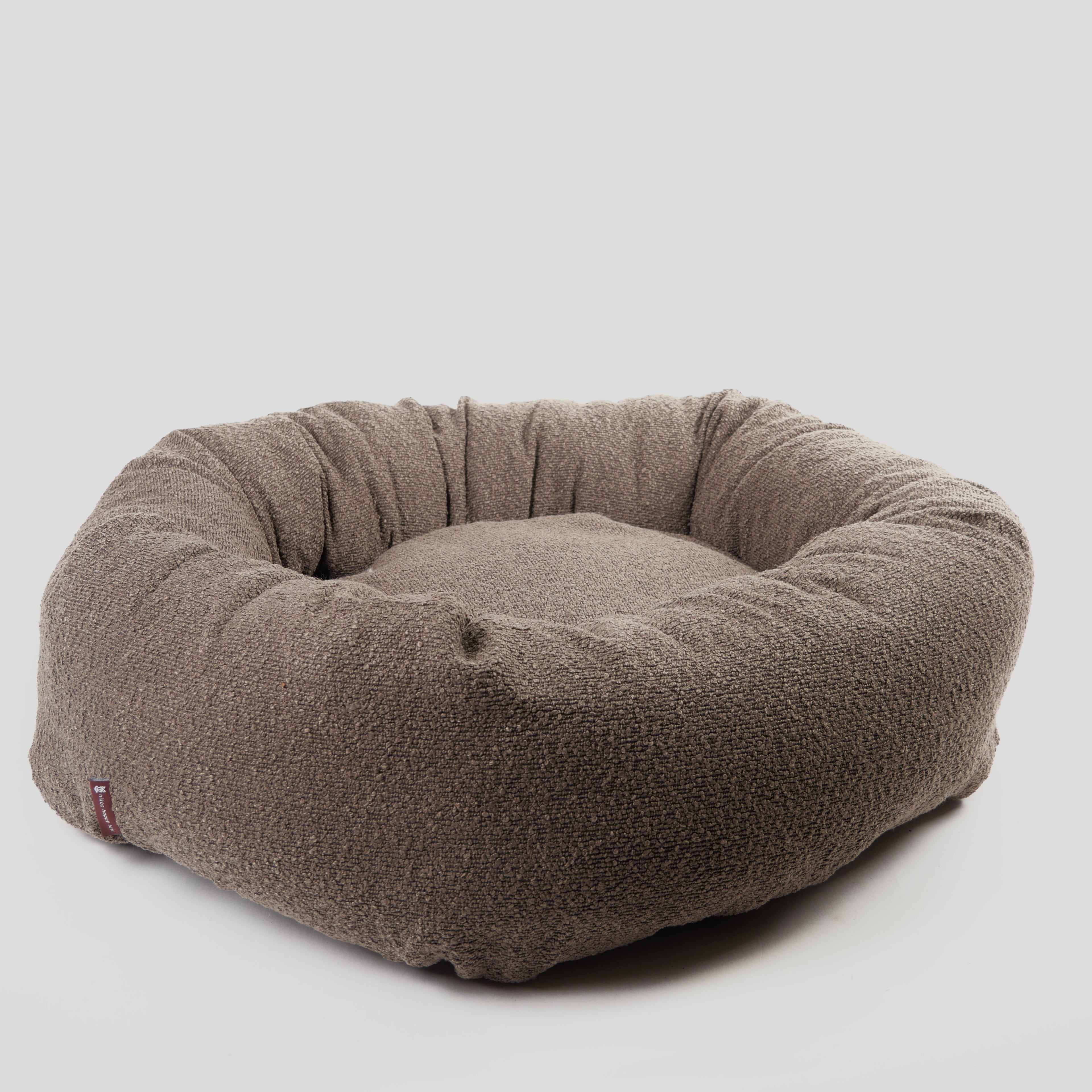 Nora Hundeseng i bouclé Brown