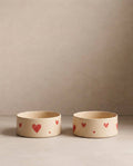 Cozy Hearts Keramikskål 16,5 cm, sæt med 2 stk.