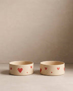 Cozy Hearts Keramikskål 16,5 cm, sæt med 2 stk.