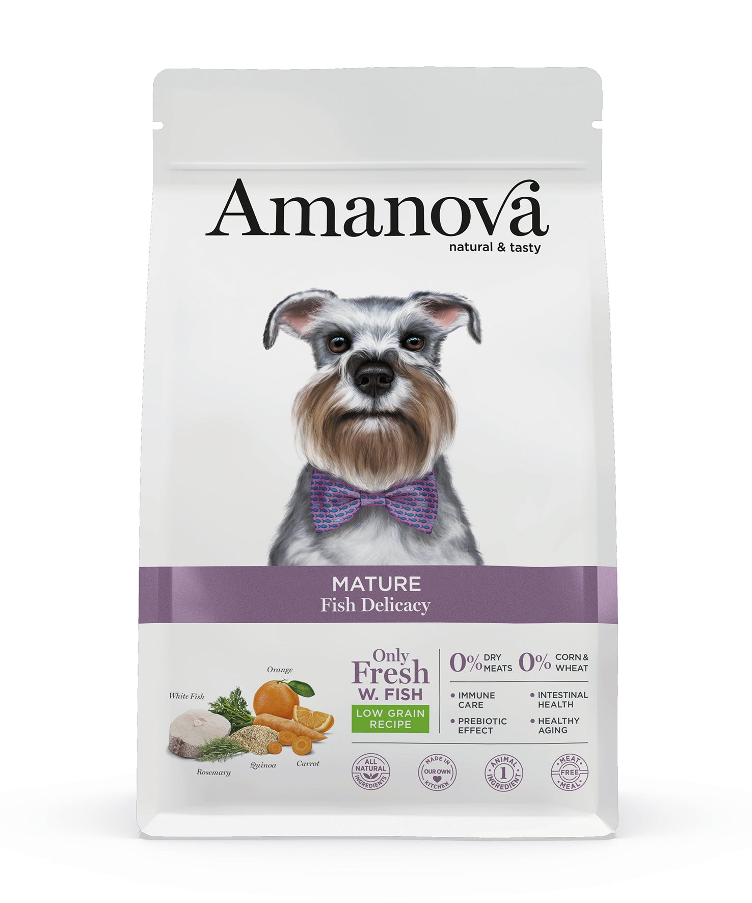 Amanova Delikat Fisk - Senior hundefoder - 10 kg