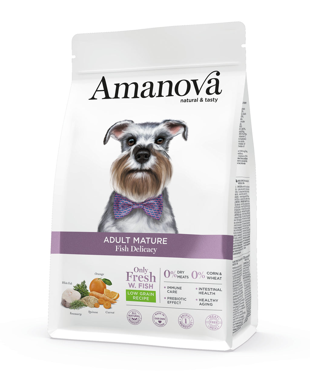Amanova Delikat Fisk - Senior hundefoder - 10 kg