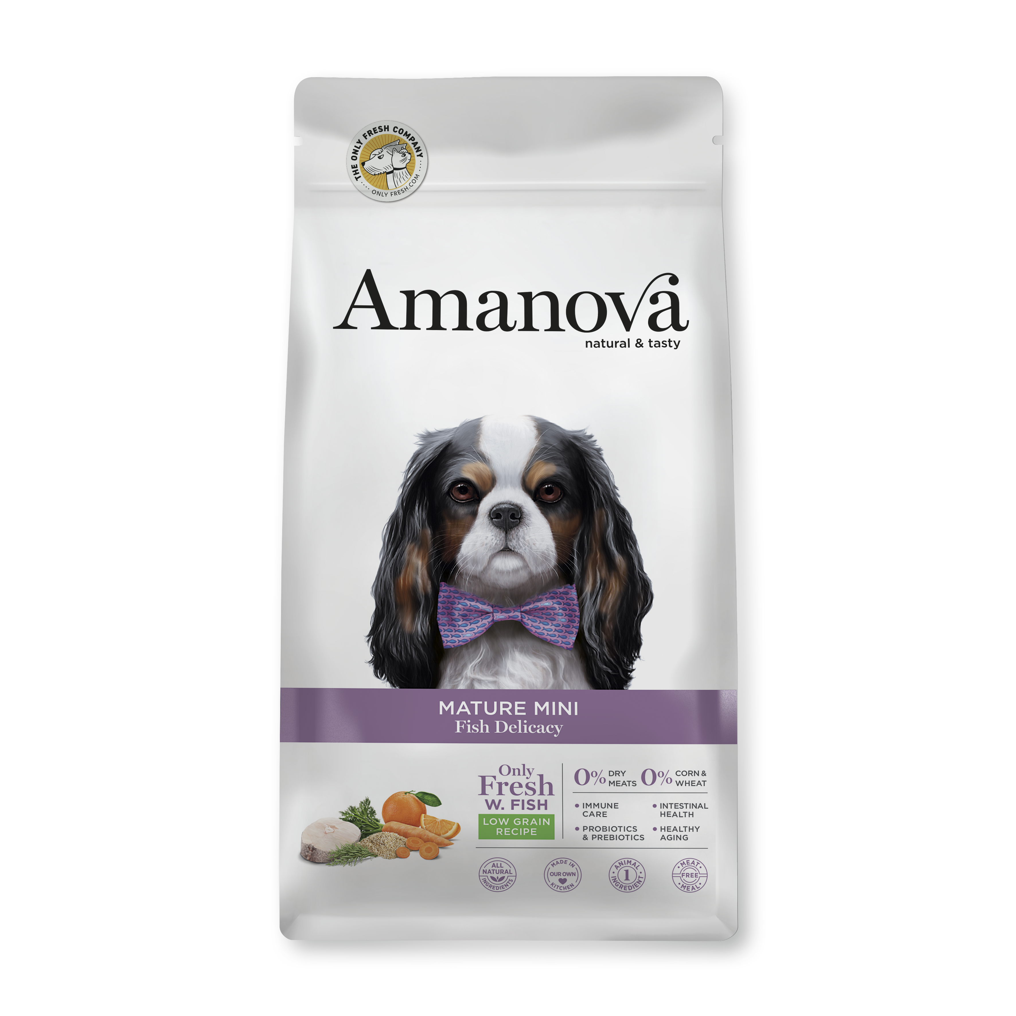 Amanova Delikat Fisk - Senior hundefoder til små hunde - 7 kg