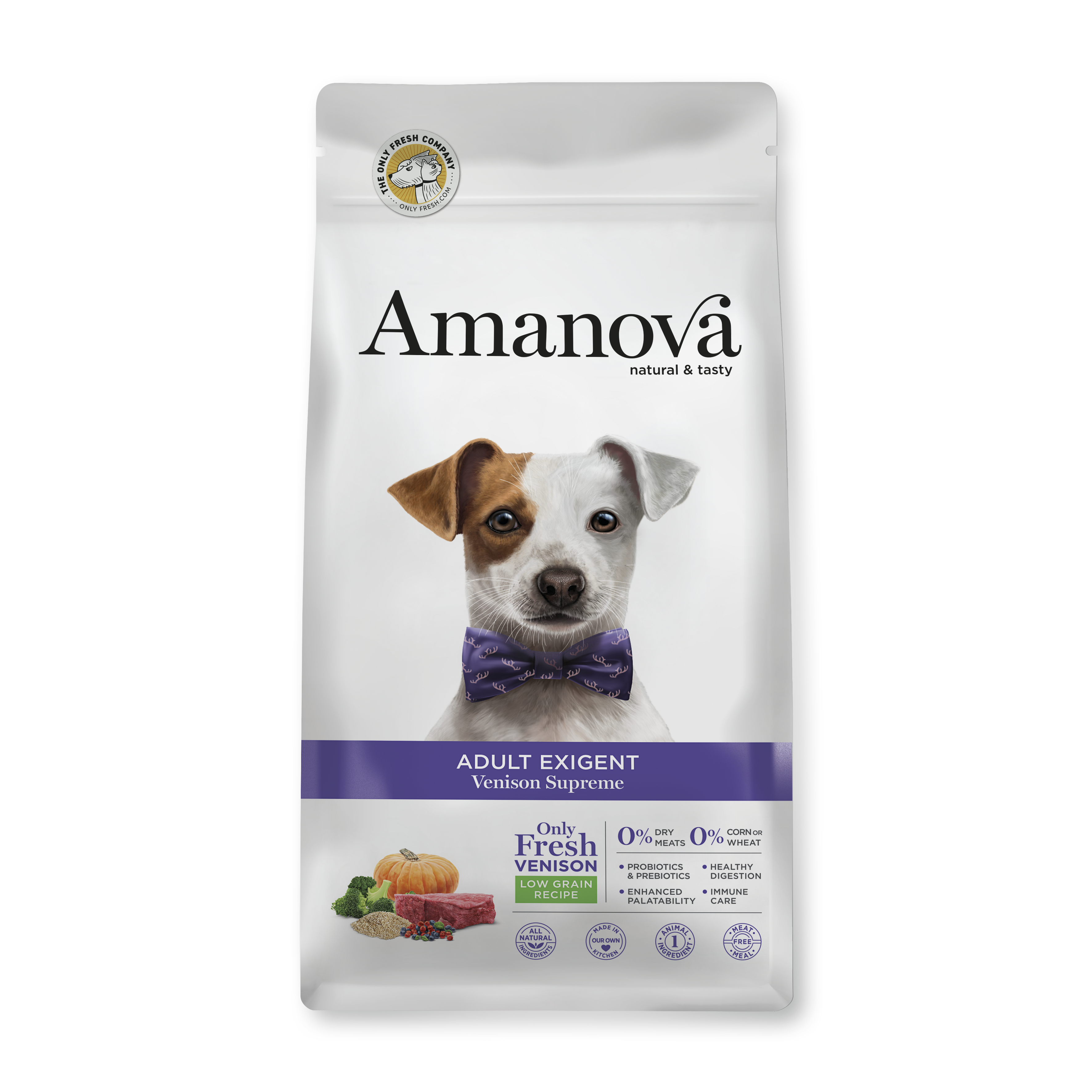 Amanova Eksklusiv Hjort - Hundefoder til kræsne hunde - 10 kg