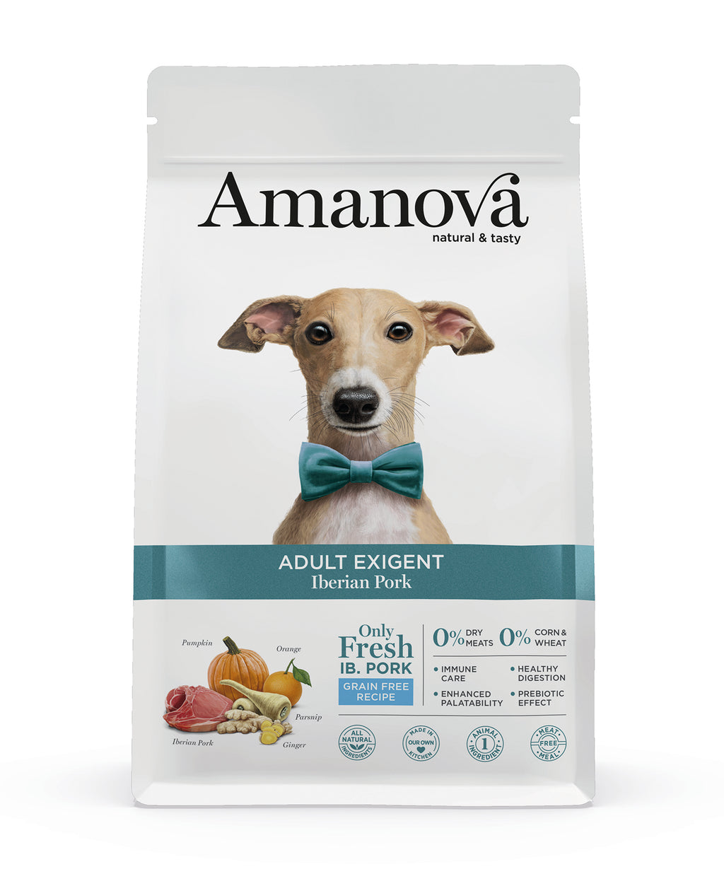 Amanova Iberico Gris - Kornfrit voksen hundefoder - 10 kg