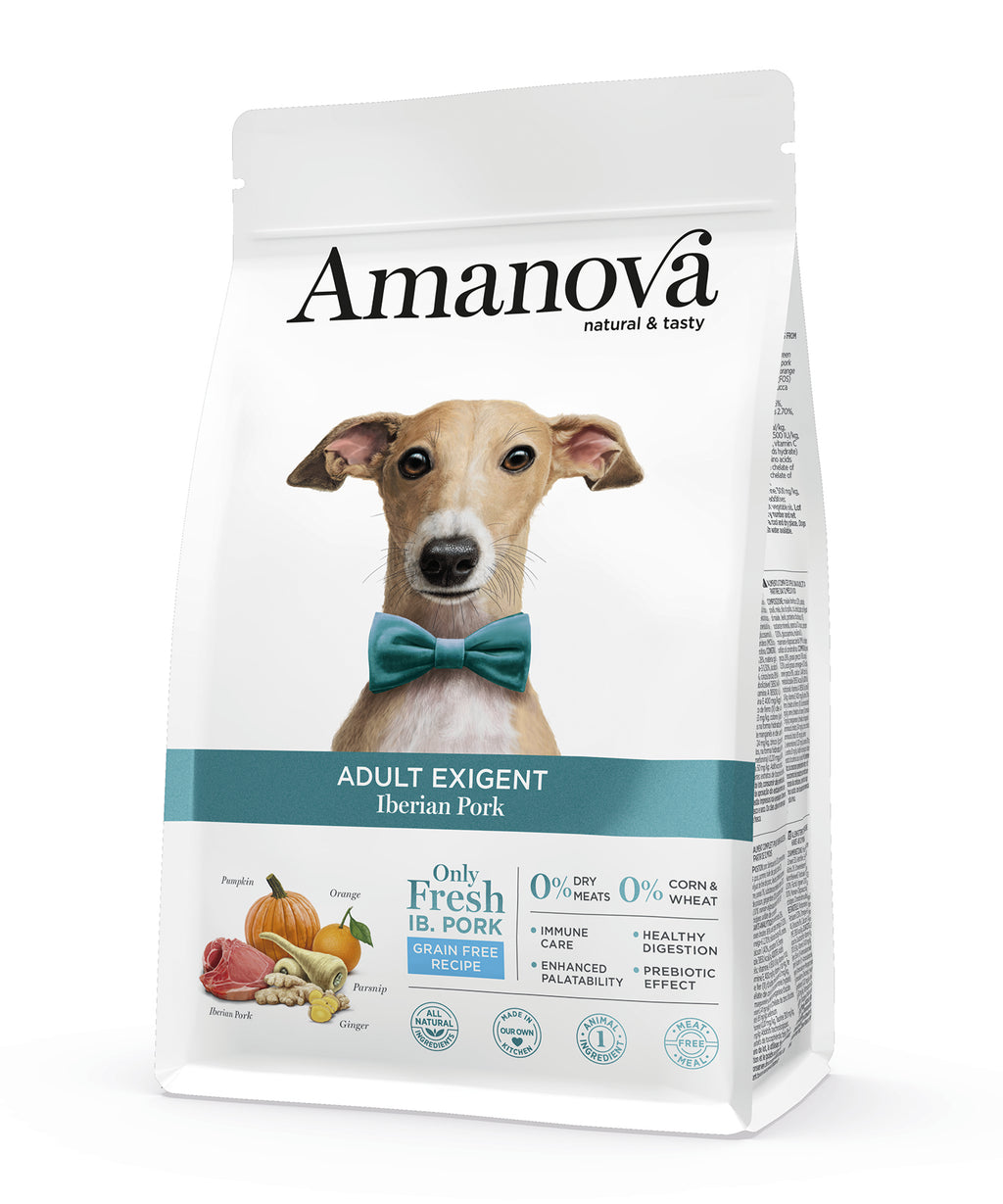 Amanova Iberico Gris - Kornfrit voksen hundefoder - 10 kg