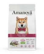 Amanova Lækker Kalkun - Fedtfattigt hundefoder mod overvægt - 10 kg