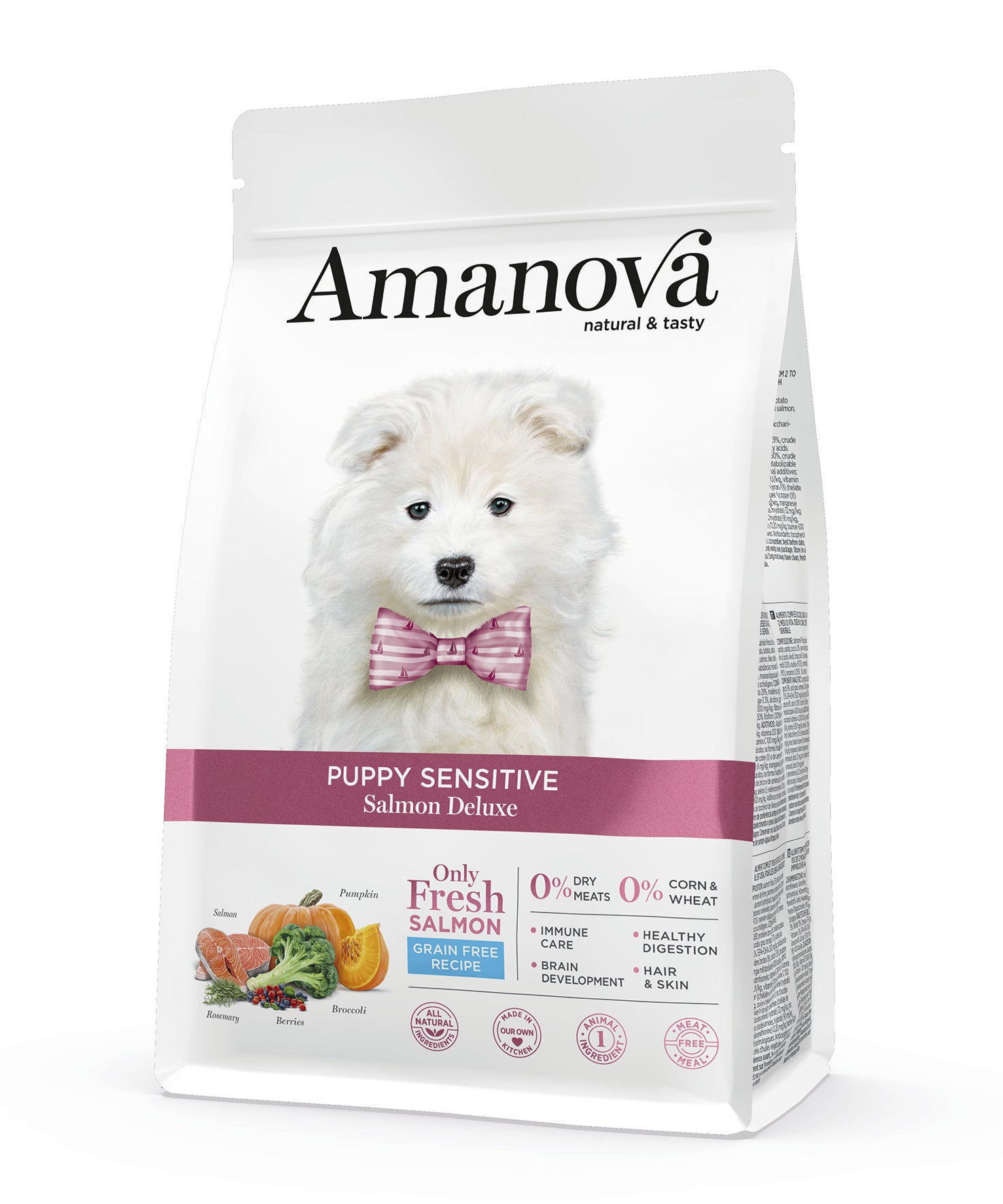 Amanova Luksus Laks Sensitive - Kornfrit hvalpefoder - 7 kg