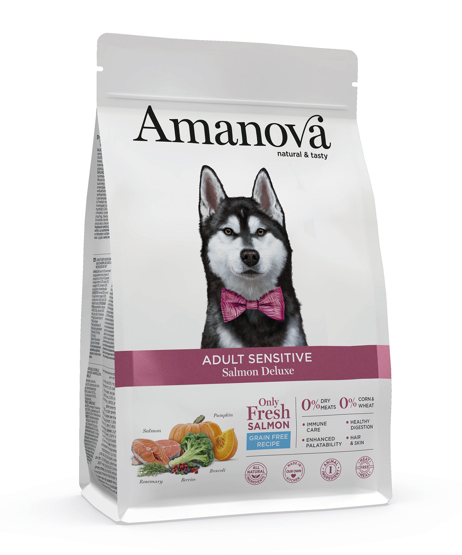 Amanova Luksus Laks Sensitive - Kornfrit voksen hundefoder - 10 kg