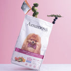 Amanova Luksus Laks Sensitive - Kornfrit voksen hundefoder til små hunde - 2 kg