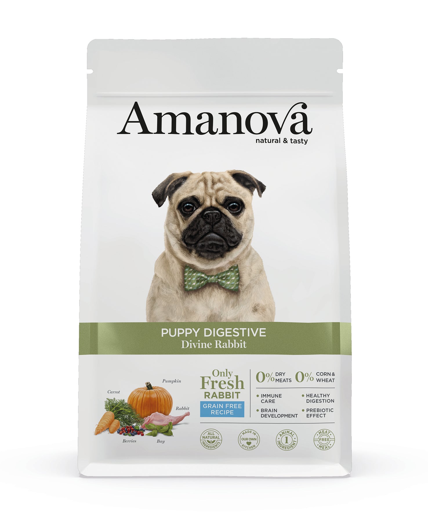 Amanova Skøn Kanin - Kornfrit hvalpefoder - 7 kg