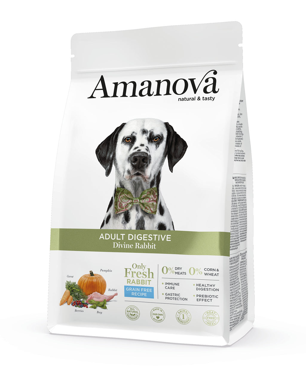 Amanova Skøn Kanin - Kornfrit voksen hundefoder - 10 kg