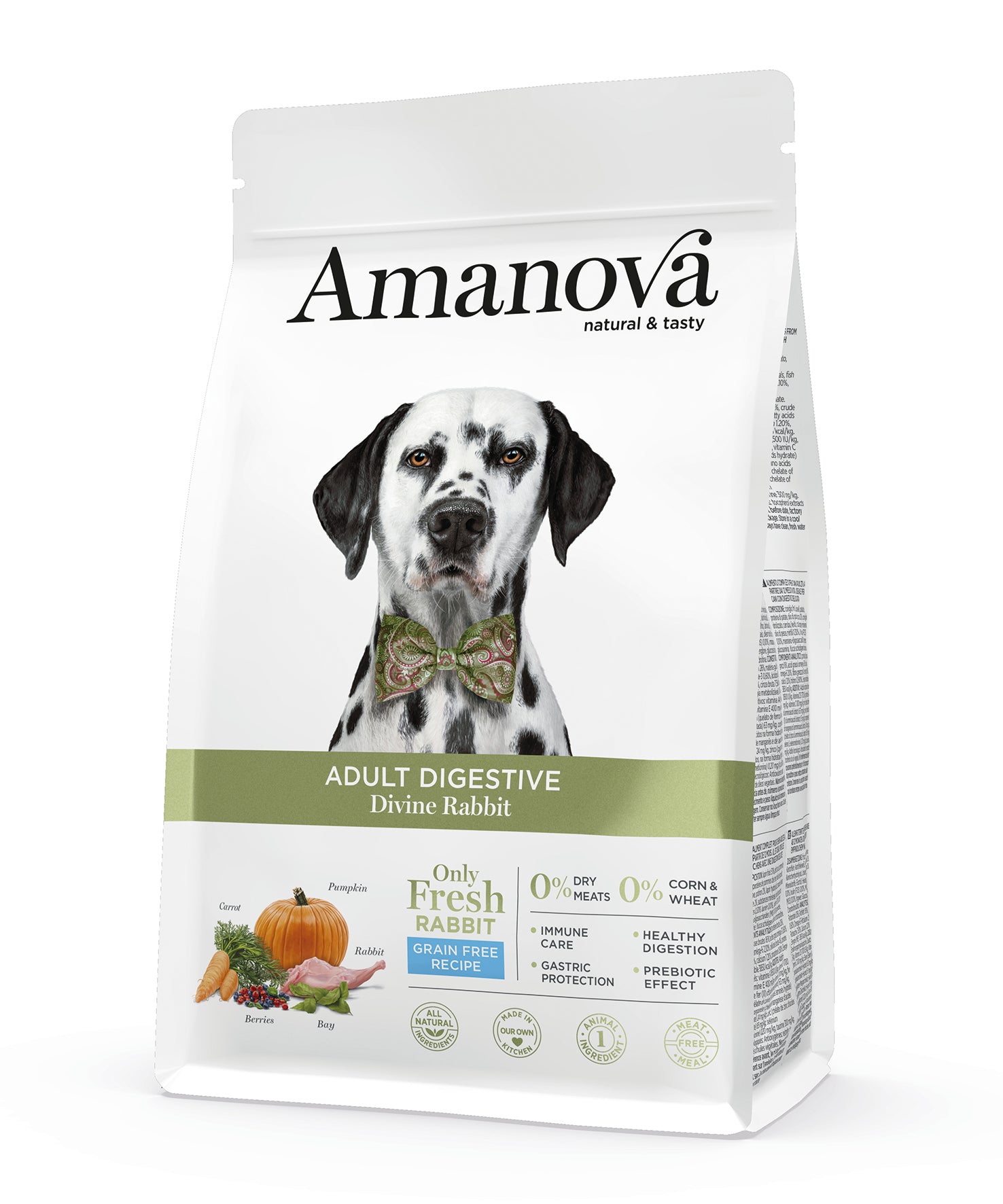 Amanova Skøn Kanin - Kornfrit voksen hundefoder - 10 kg