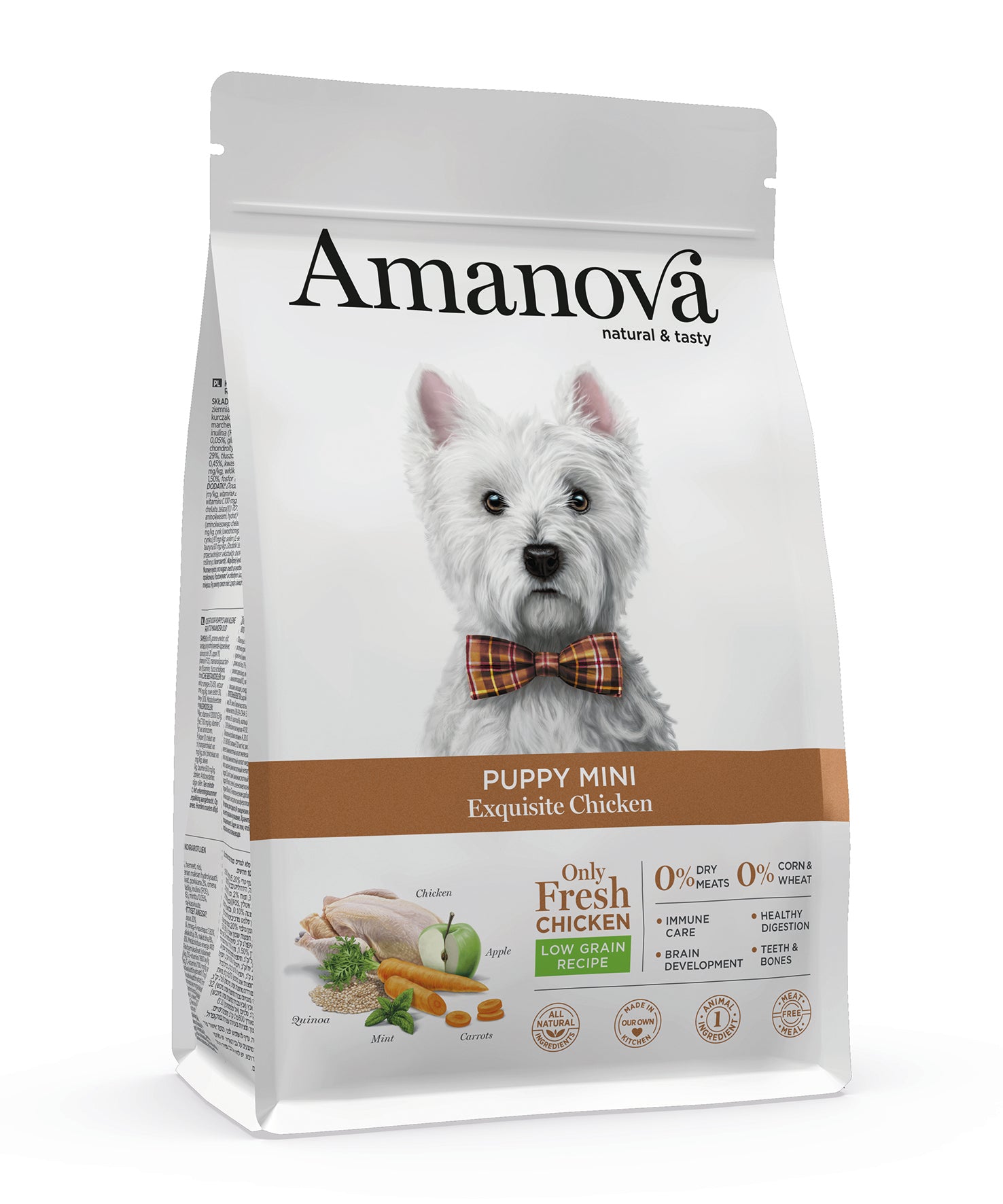 Amanova Udsøgt Kylling - Hvalpefoder til små hunde - 2 kg