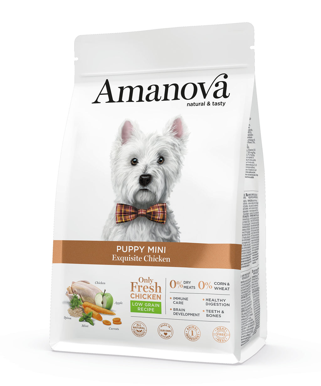 Amanova Udsøgt Kylling - Hvalpefoder til små hunde - 2 kg