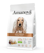 Amanova Udsøgt Kylling - Voksen hundefoder til mellemstore hunde - 12 kg