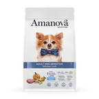Amanova Velsmagende Lam - Kornfrit voksen hundefoder til små hunde - 2 kg