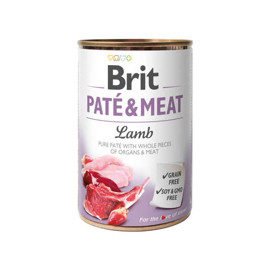 Brit Pate & Meat Lamb 400 g - nikos happy tail