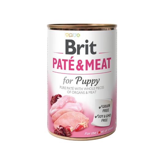 Brit Pate & Meat Puppy 400 g - nikos happy tail