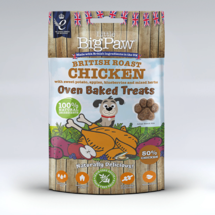 British Roast Chicken Oven Baked Treats for Dogs - 130g