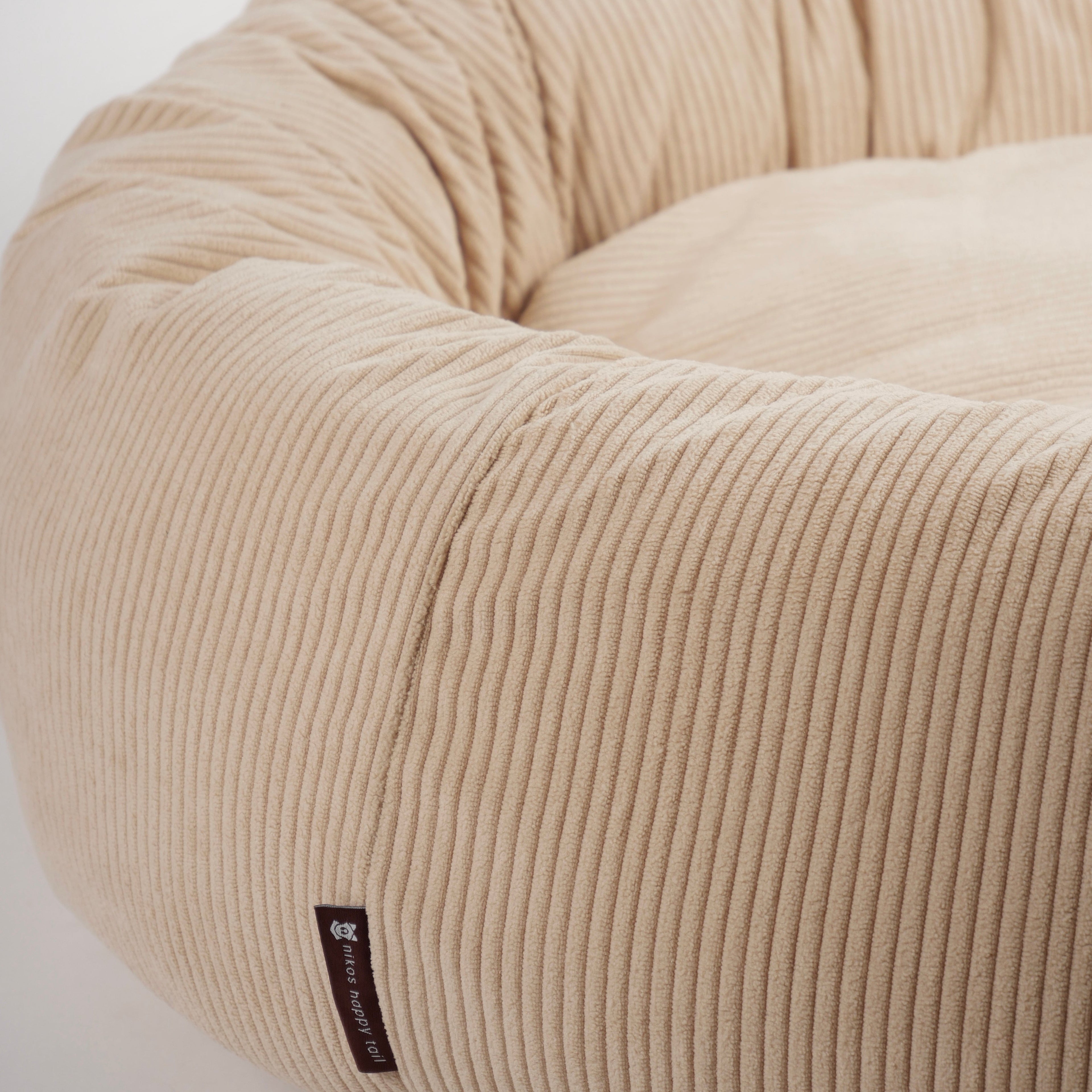 Alfred Hundeseng i fløjl Latte Beige