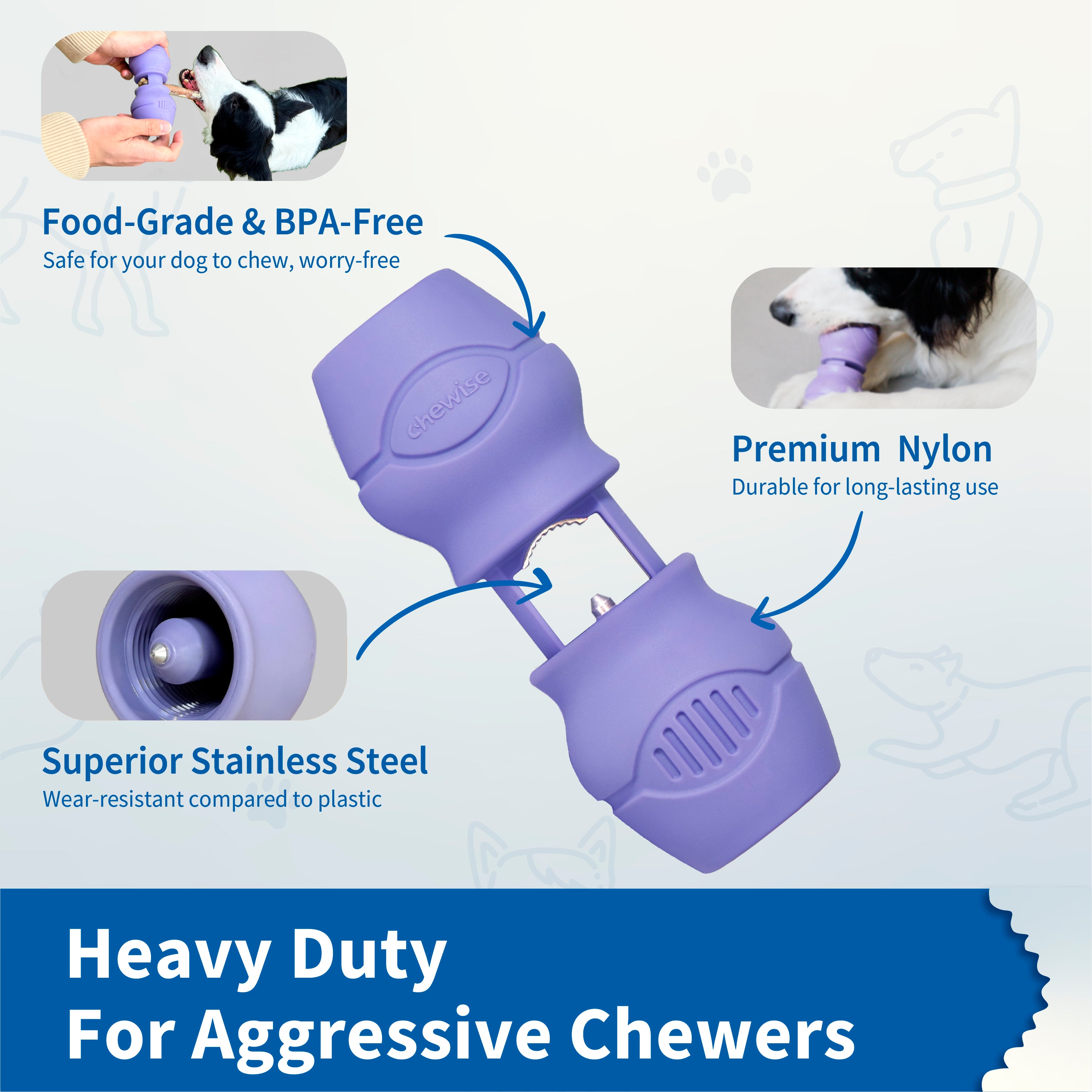 Chewise Snack-Holder X-Large - Lilla