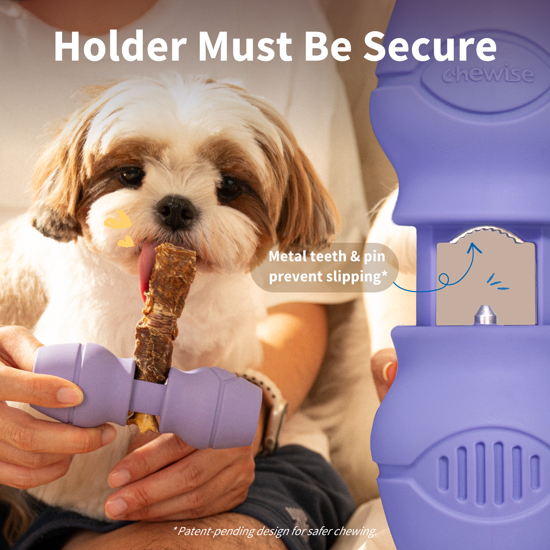 Chewise Snack-Holder X-Large - Lilla