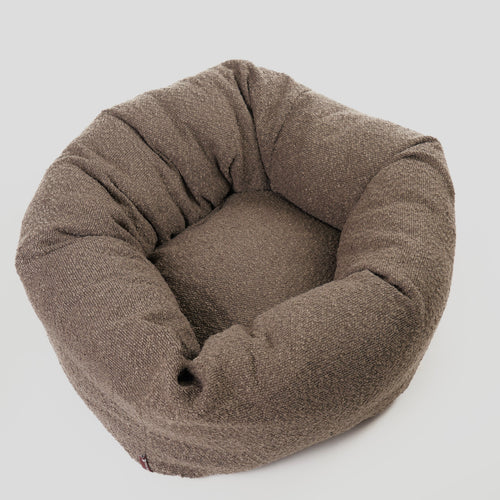 Nora Hundeseng i bouclé Brown