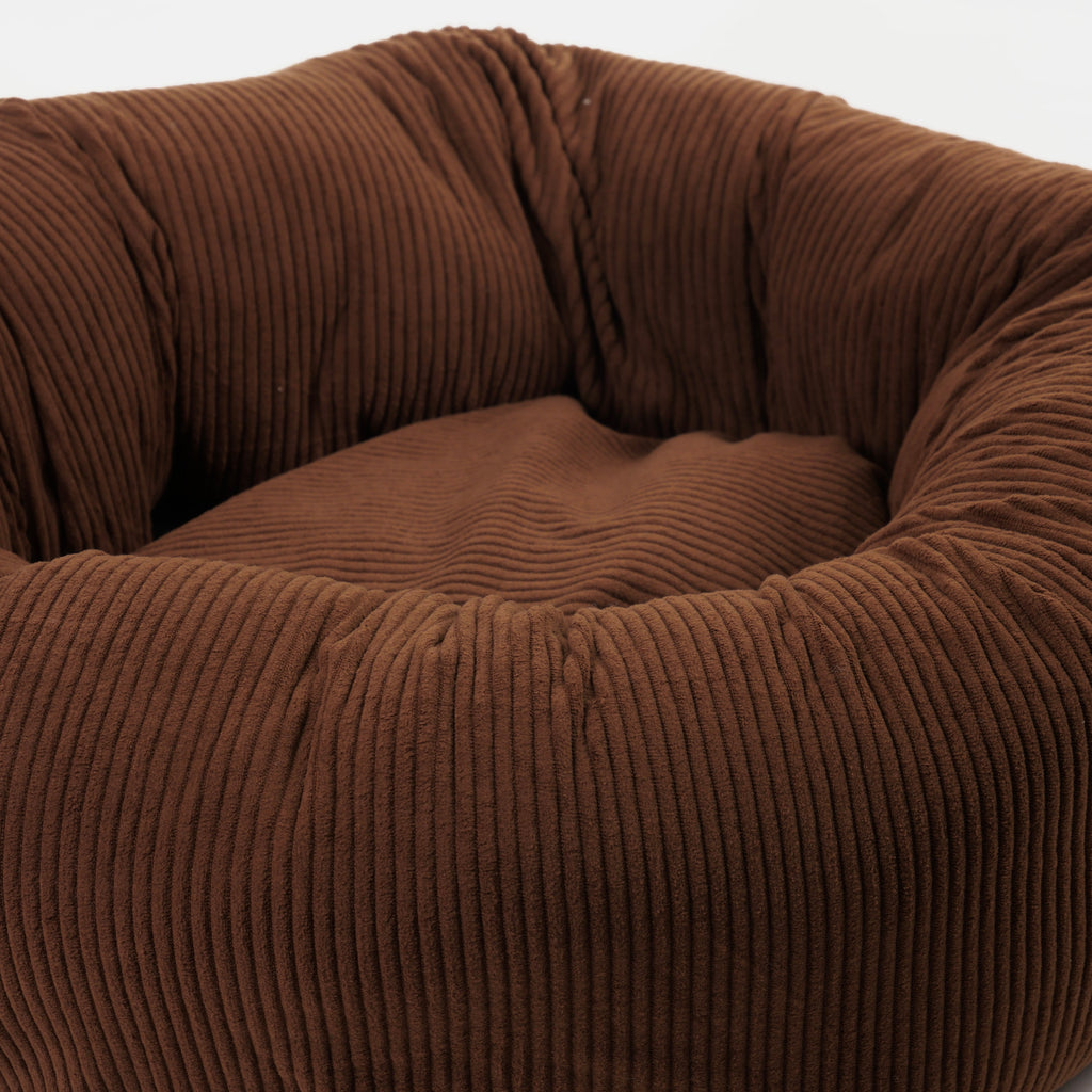 Alfred Hundeseng i fløjl Mocca Brown