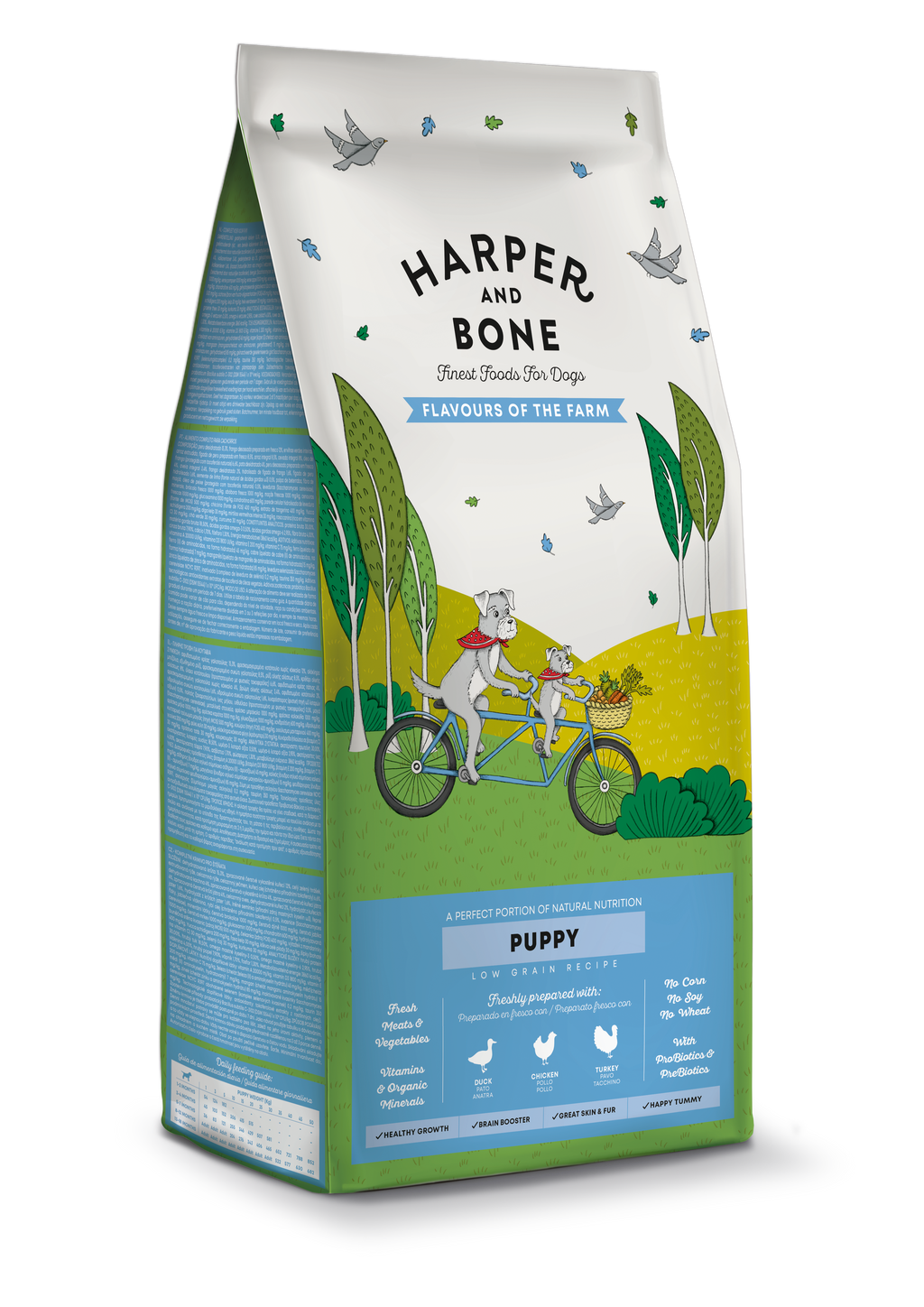 Harper & Bone Flavours Of The Farm - Hvalpefoder - 12 kg