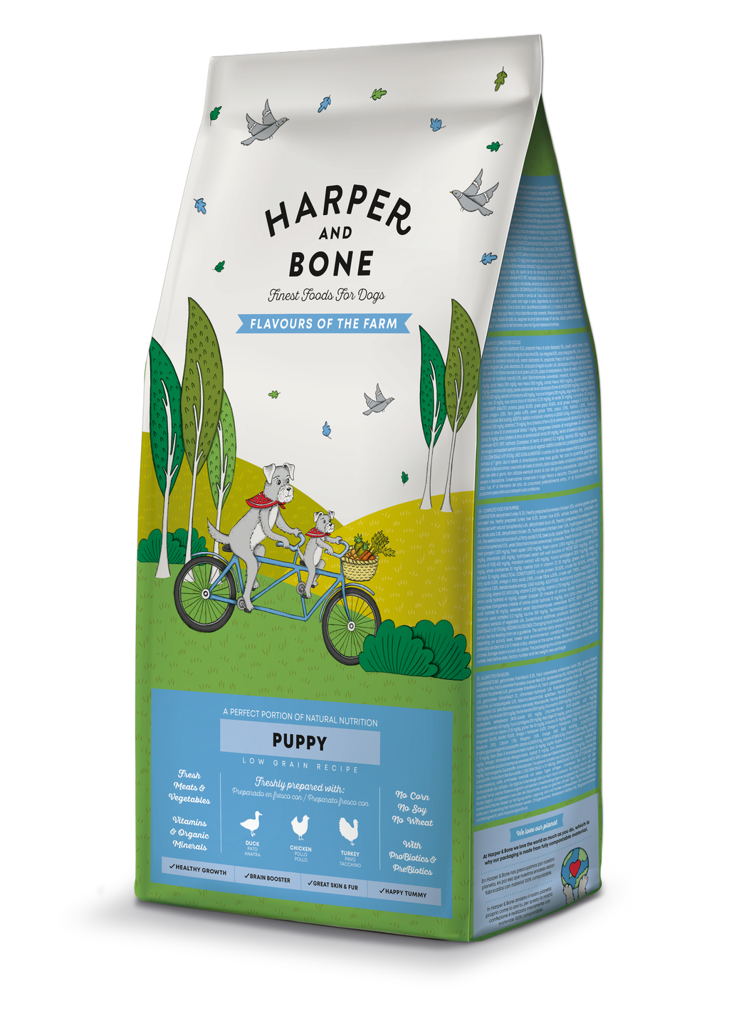 Harper & Bone Flavours Of The Farm - Hvalpefoder - 12 kg