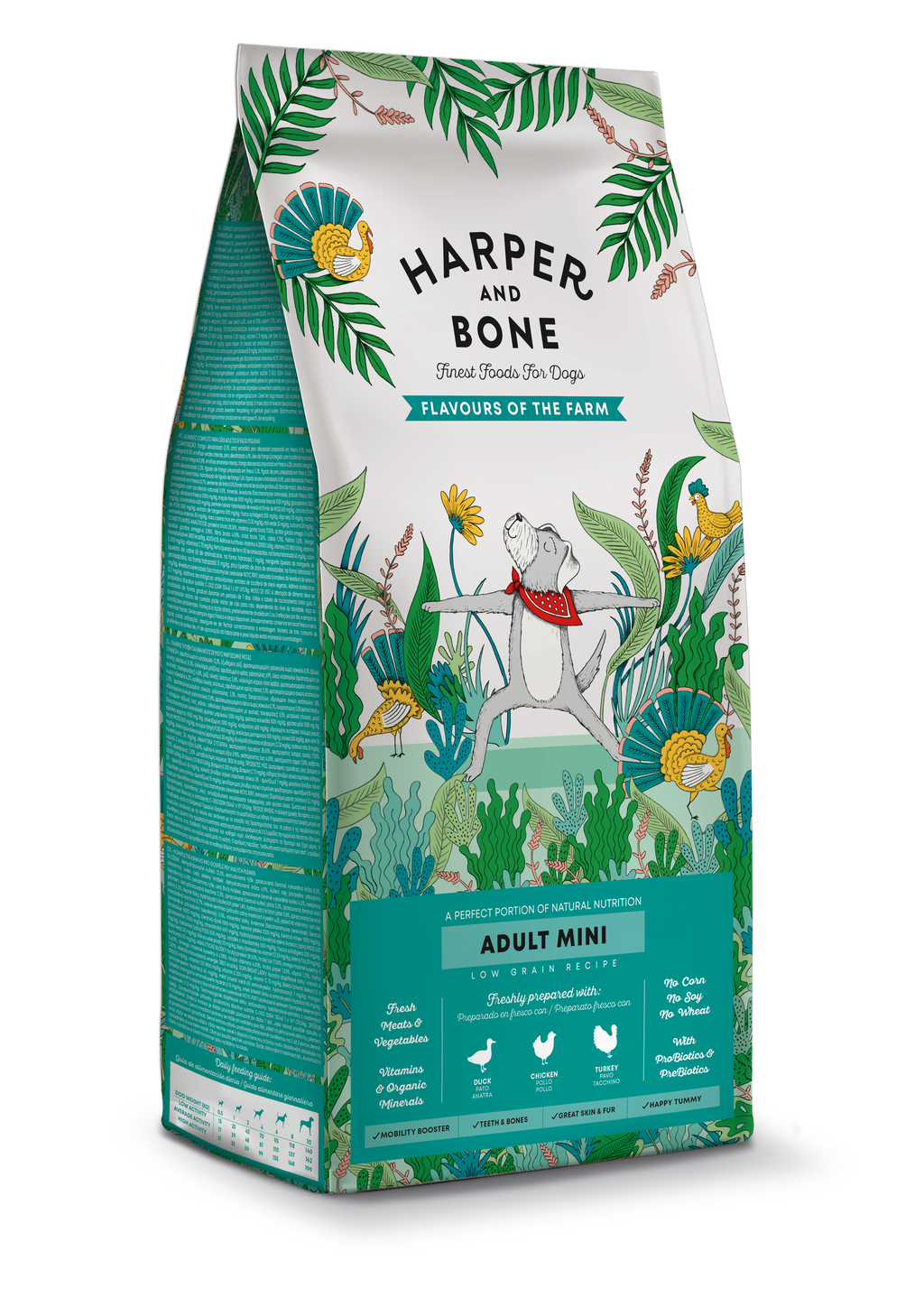 Harper & Bone Flavours Of The Farm - Voksen hundefoder til små hunde - 10 kg