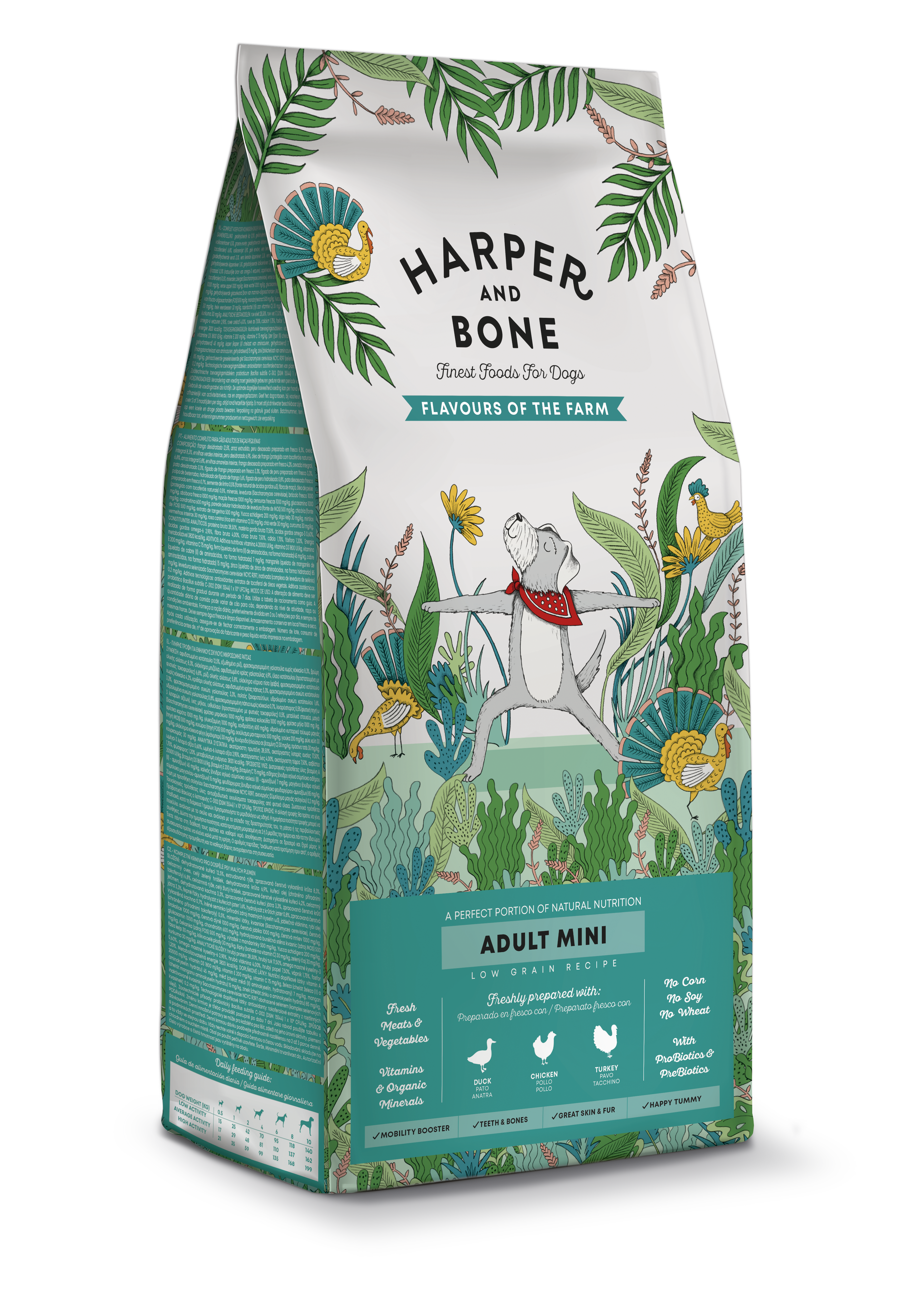 Harper & Bone Flavours Of The Farm - Voksen hundefoder til små hunde - 10 kg