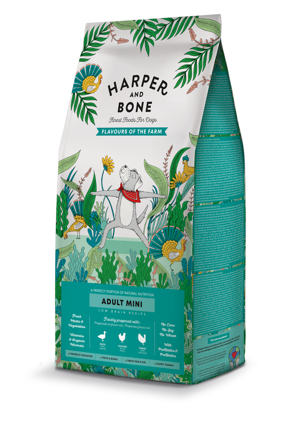 Harper & Bone Flavours Of The Farm - Voksen hundefoder til små hunde - 10 kg