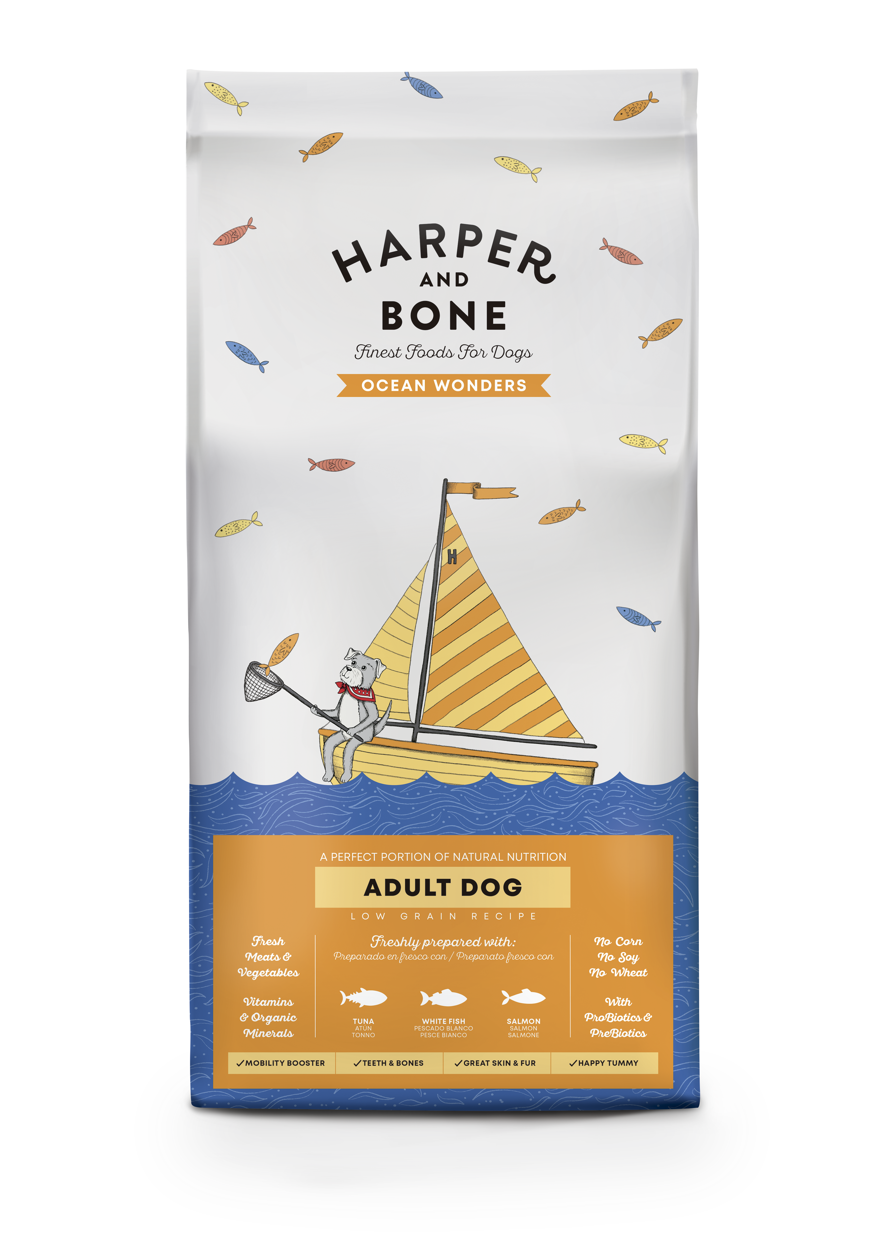 Haper & Bone Ocean Wonders - Voksen hundefoder - 12 kg
