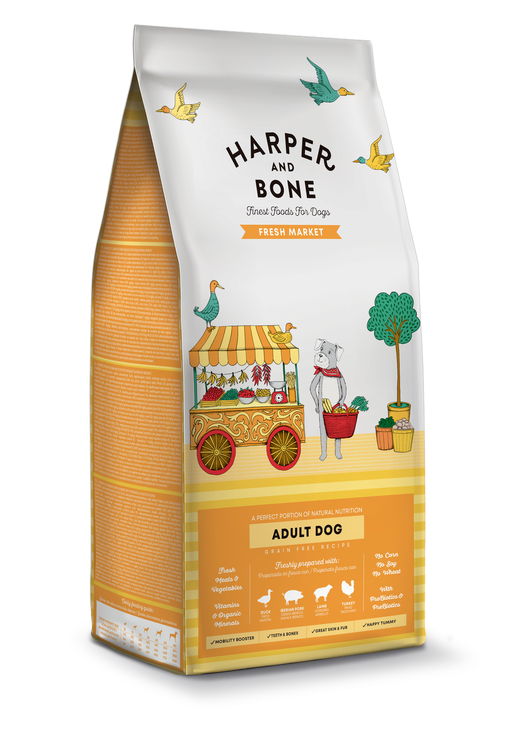 Haper & Bone Fresh Market - Kornfrit voksen hundefoder - 12 kg