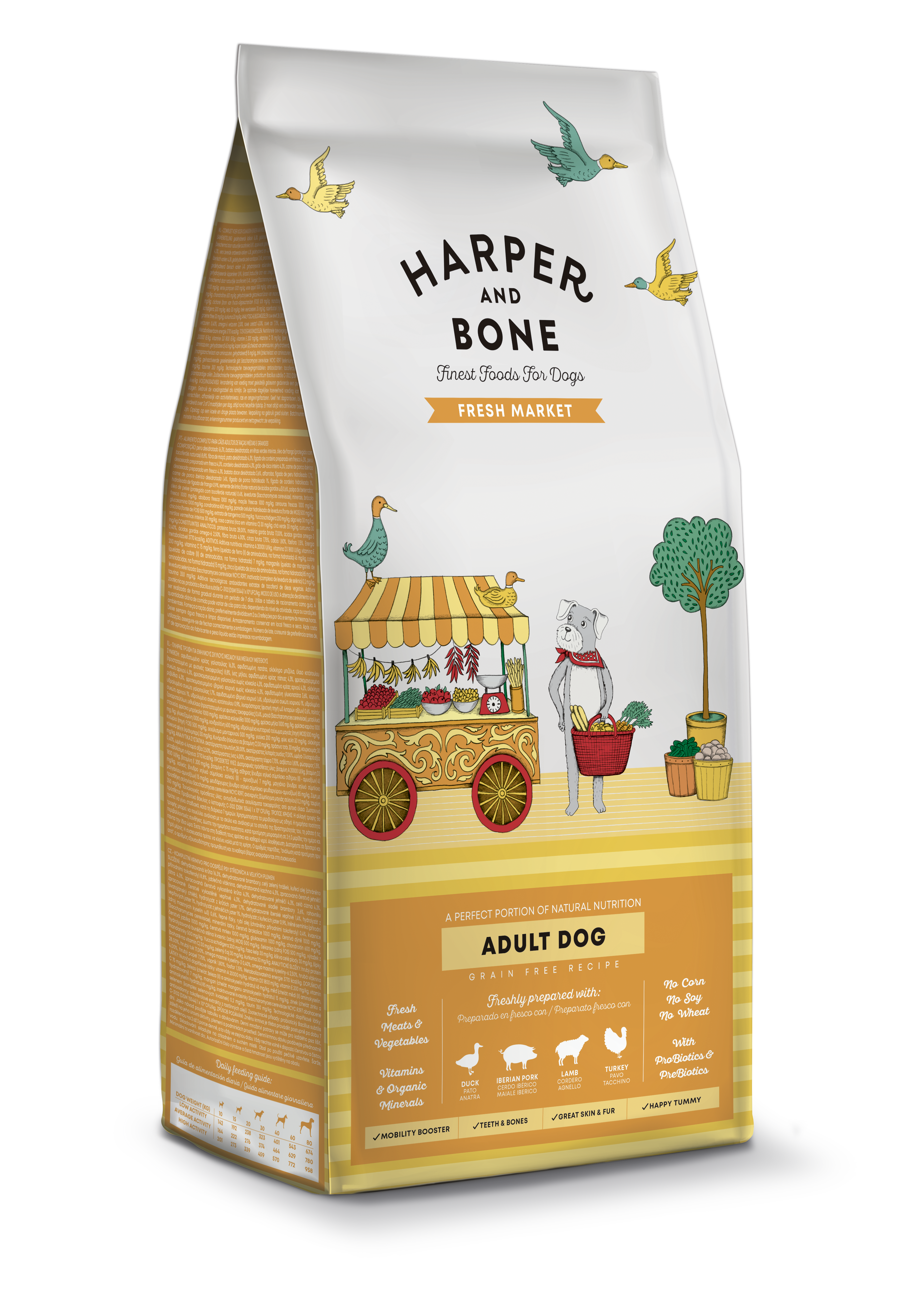 Haper & Bone Fresh Market - Kornfrit voksen hundefoder - 12 kg