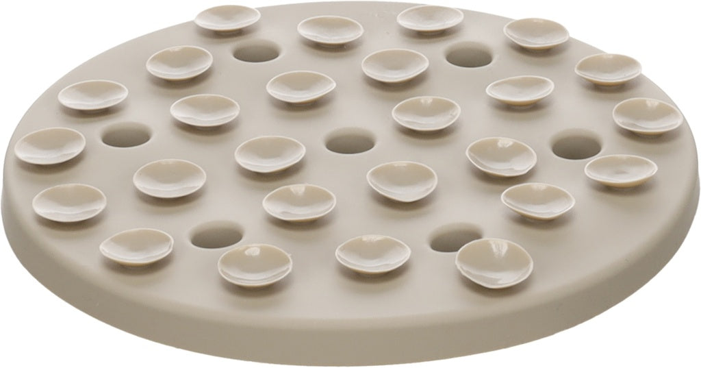 Lick Pad Fleur Taupe Round ø20cm