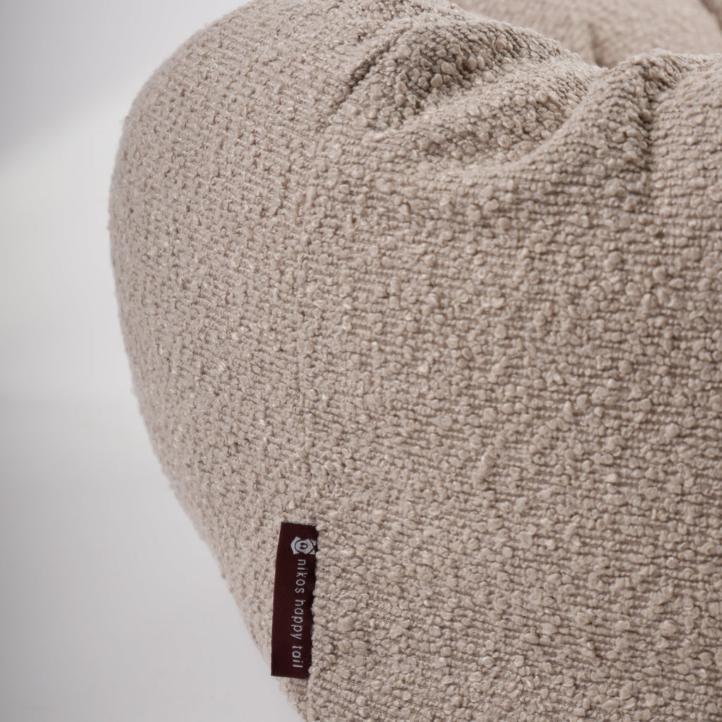 Nora Hundeseng i bouclé Beige