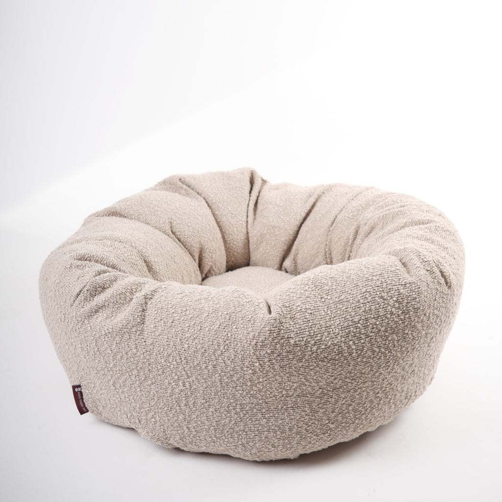 Nora Hundeseng i bouclé Beige
