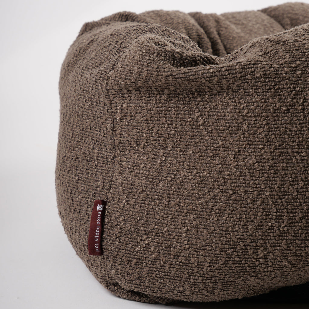 Nora Hundeseng i bouclé Brown